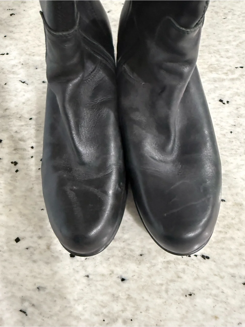 Wolky “Hayden” Women's Black Knee-High Lace-Back Block Heel Boots